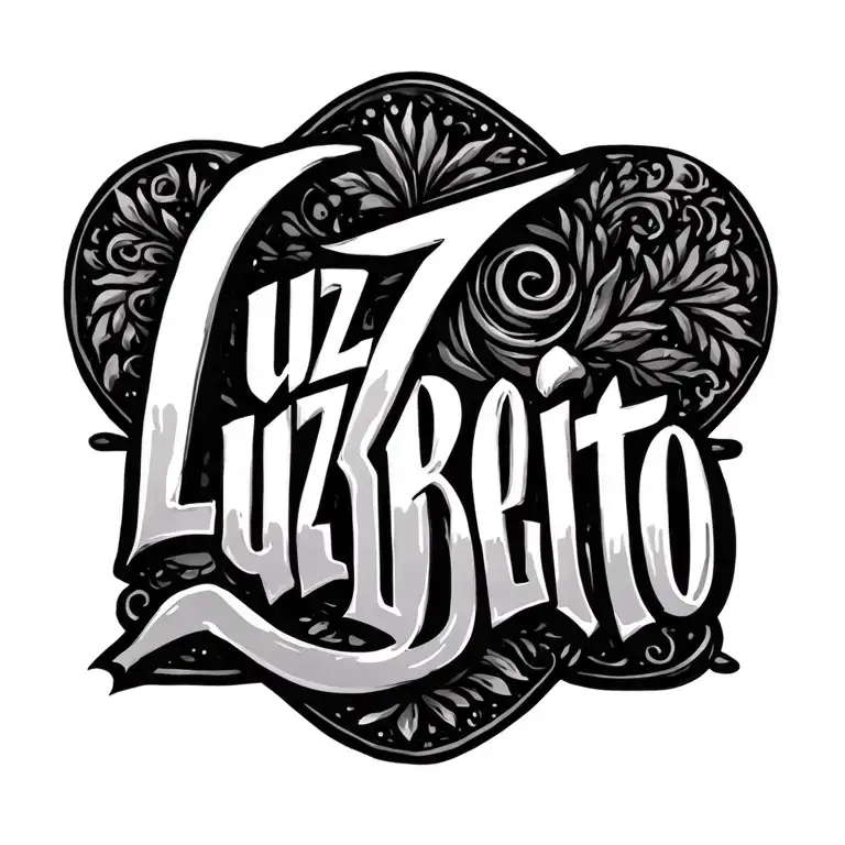 Lettering Luzbelito
