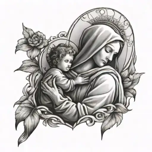 Holy Mary Holding Child