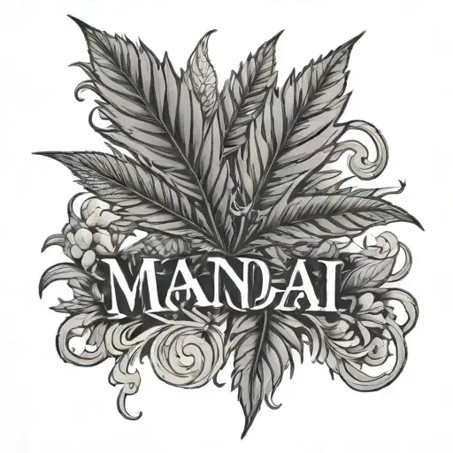 Mani Name With Cannabis Leaf Morphing