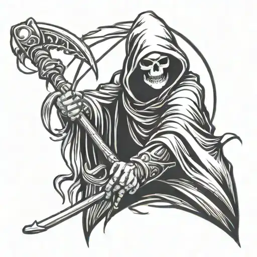 Grim Reaper With Scythe
