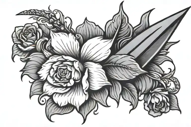 A Flower Pierced By A Dagger