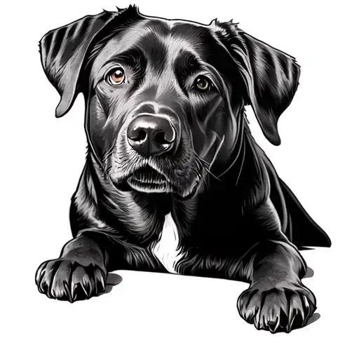 Line Drawing Labrador