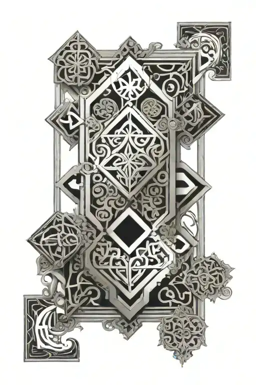 Arabic Geometric Patterns Integrated