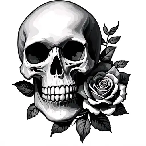 Skull And Roses