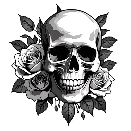 Skull And Roses