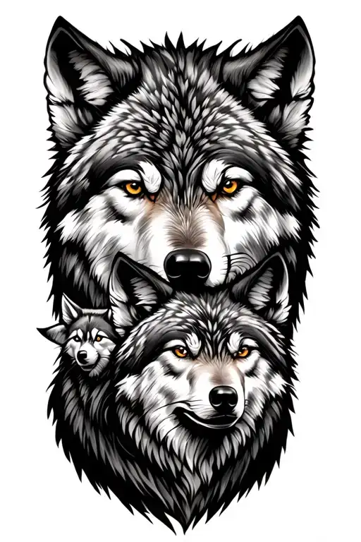 2 Wolf Brothers And One Something Smaller For Forearm