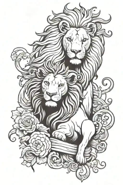 Scroll Apocalypse Jesus Lion And Lamb