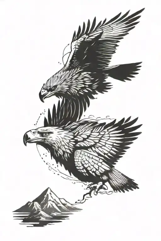 Life Growth Spiritual Journey Wolf Eagle Sea