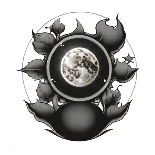 Sun And Moon In Crystal Ball