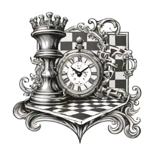 Chessboard And Clock