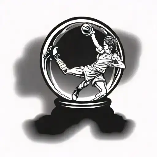 Billy Elliot Silhouette In Crystal Ball