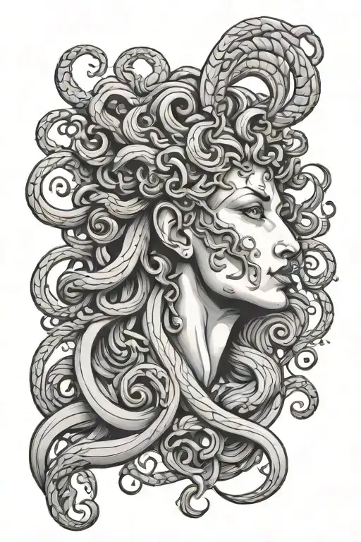 Medusa With Greyhound