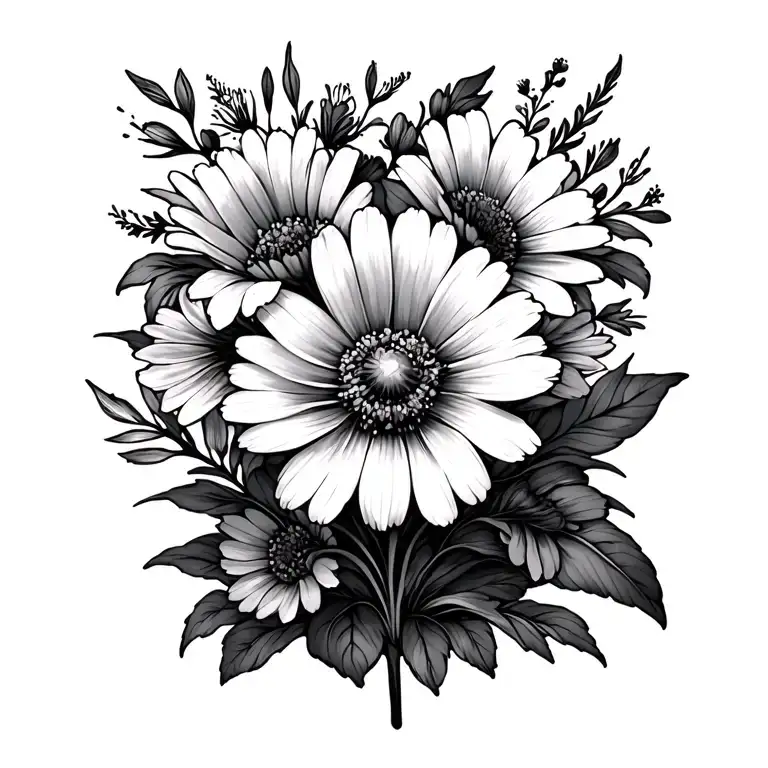 Wildflowers With Cross