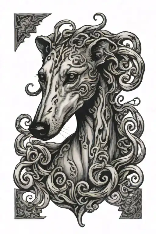 Medusa Inspired Greyhound