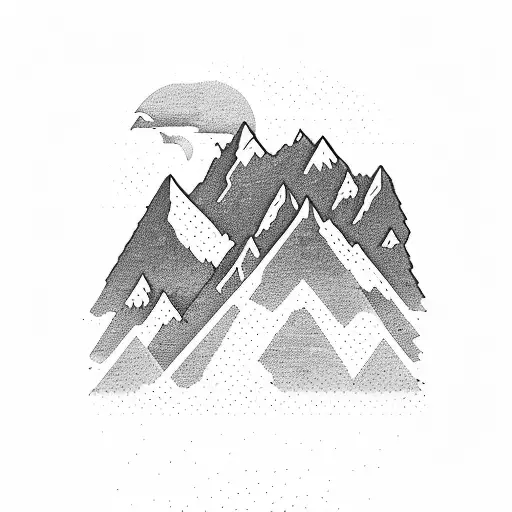 A Rugged Mountain Range With A Hiking Trail Leading To Its Peak