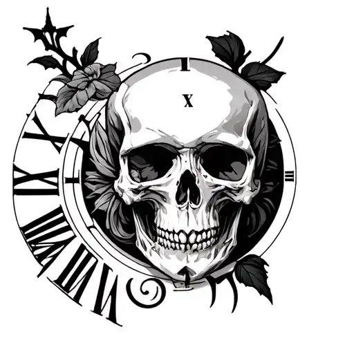 Skull Clock