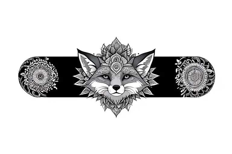 Fox Inside Mandala