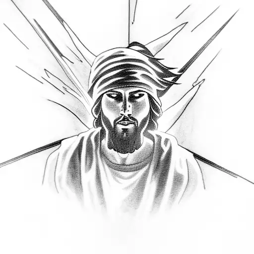 I Want A Tattoo Of Jesus Showing Dominance With Lightning Bolts In His Hands