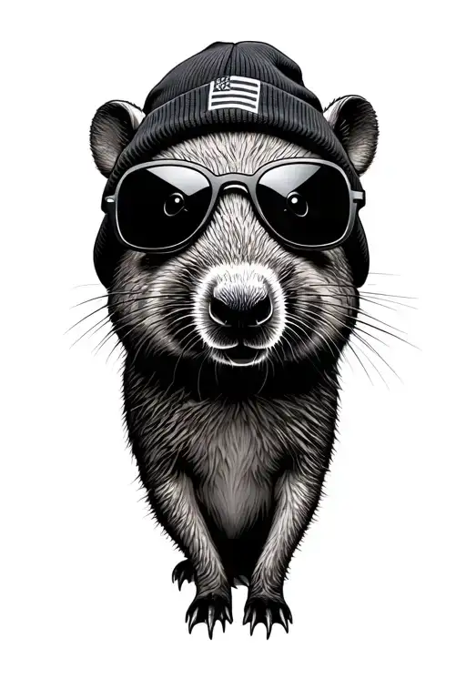 Gangster Wombat Beanie Sun Glasses