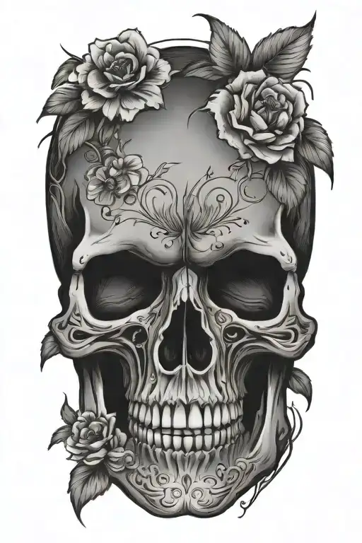 Skull Vally Flower With The Name