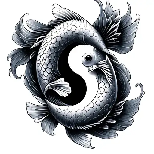 Koi Fish Yin Yang