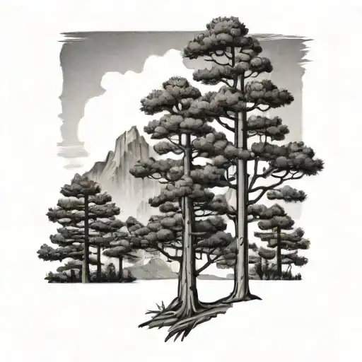 Texas Pine Tree Forest