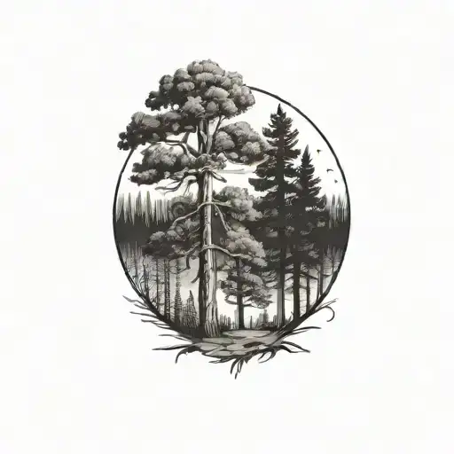 Texas Pine Tree Forest