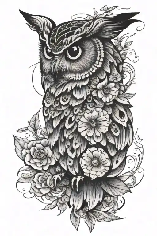 Owl Filled Butterfly