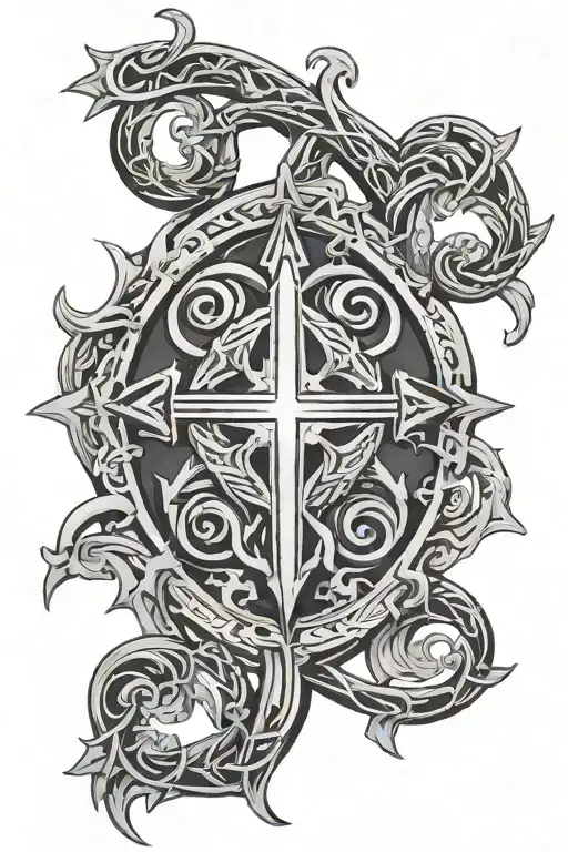 Religious Symbol Intertwined