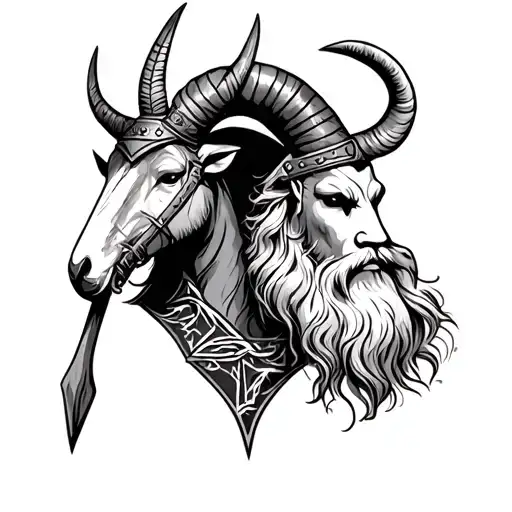 Viking With Capricorn Picies And Sagittarius Zodiac Sign