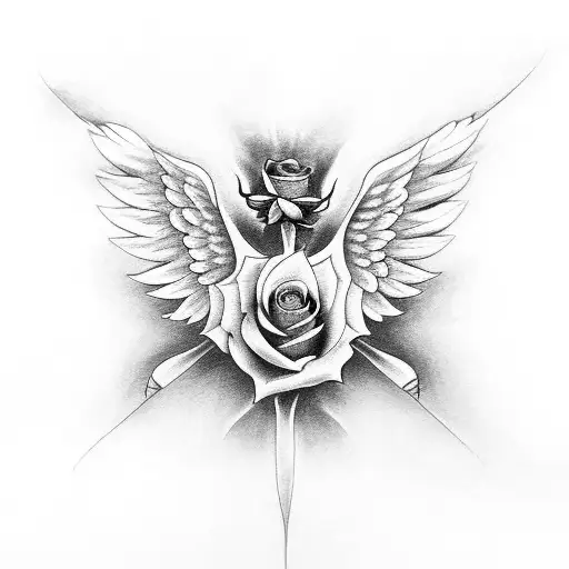 A Rose With Angel Wings