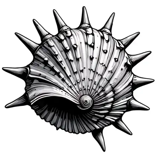 Basic Seashell With Spikes