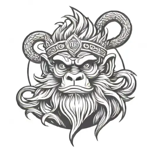Fierce Monkey King Minimalistic
