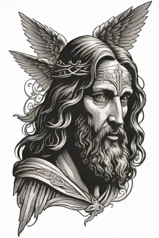 Jesus And Wing Attached