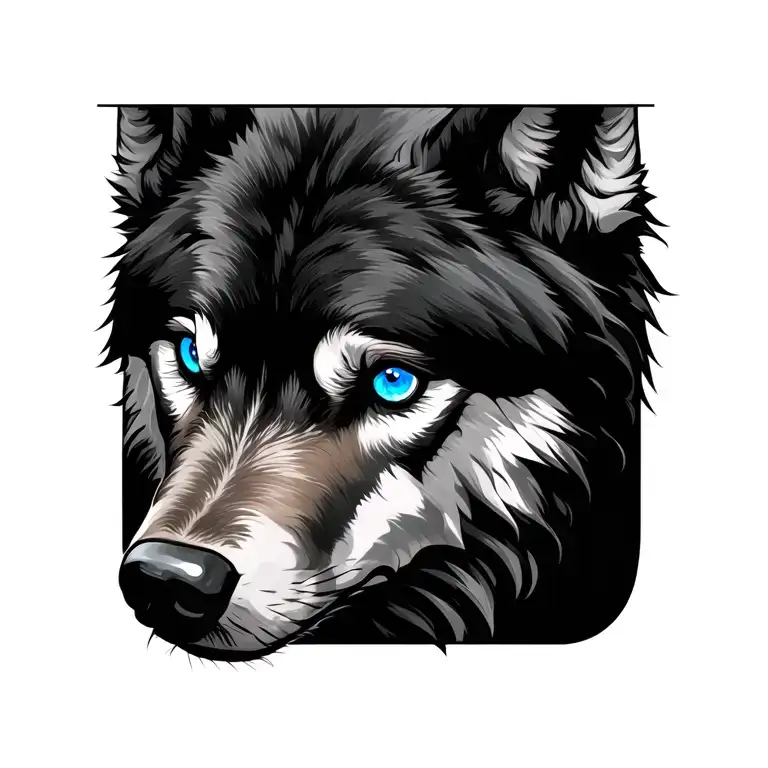 Heartless Wolf Blue Eyes