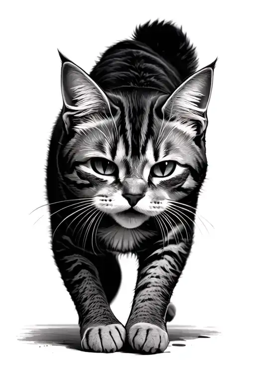 Cat Walking On Numbers Under Eye Crying