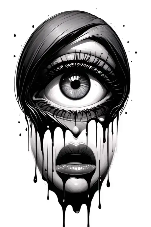 Eye Crying Blood Tears