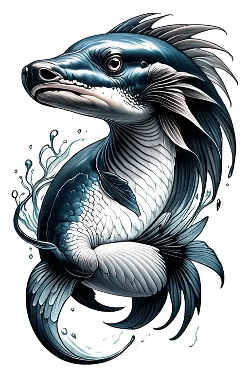 Beautiful And Oceanic Animals In Water