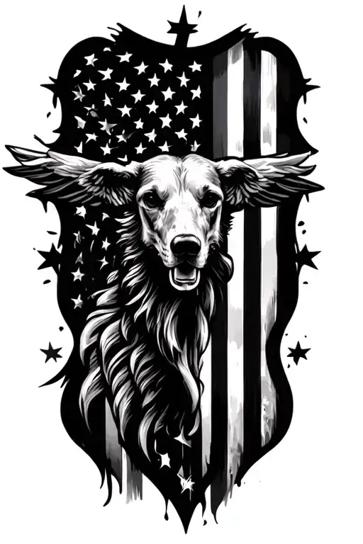 Patriotic Arm Tatoo For Graphic Designer