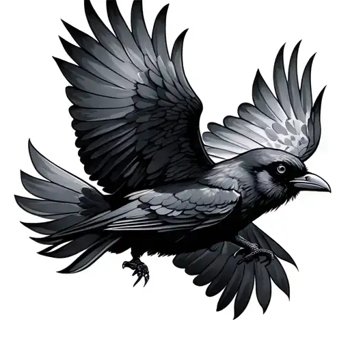 Crow Flying