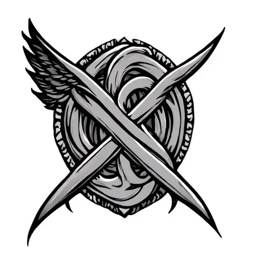 Gemini Aquarius Symbol Intertwined