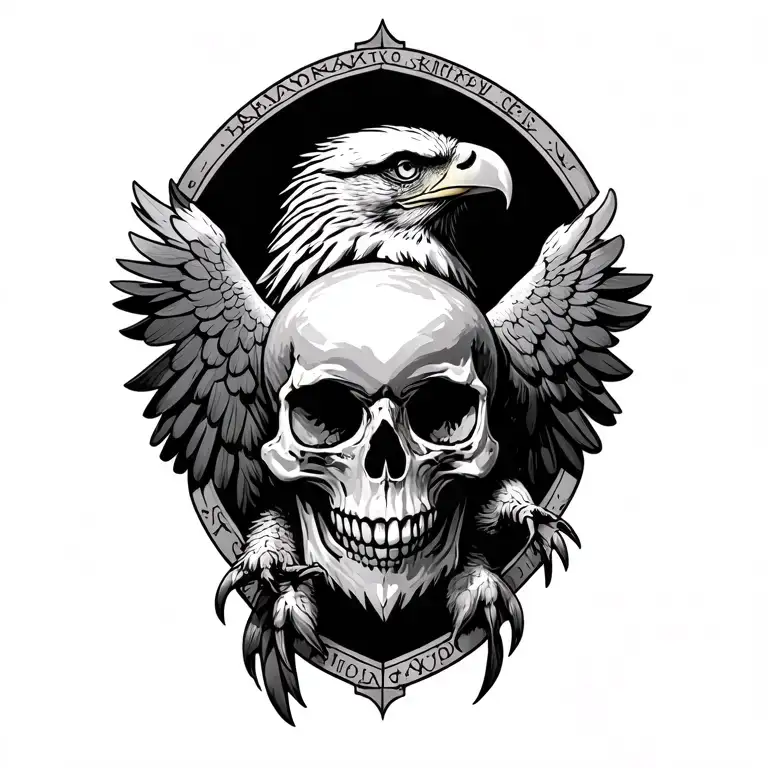 Eagle Carrying Skull
