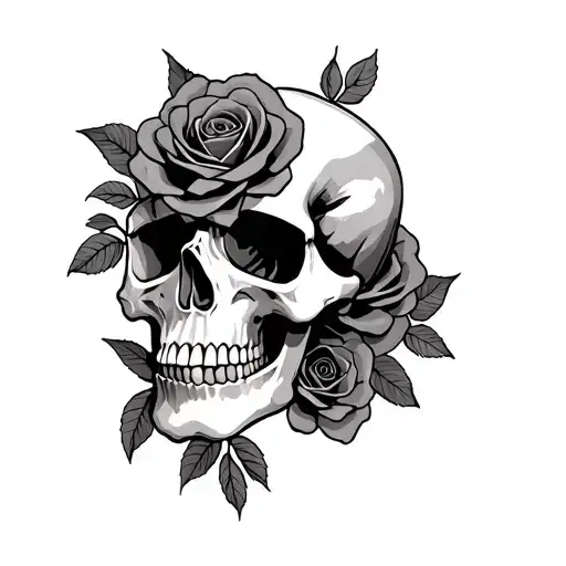 Skull And Roses