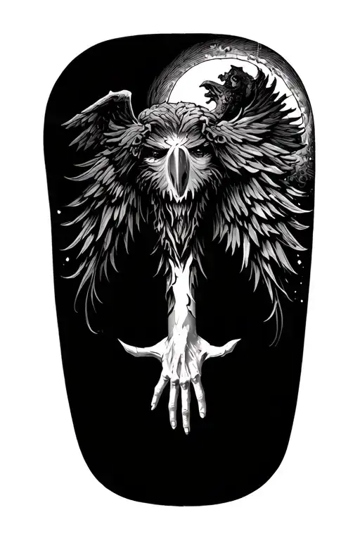 Forearm Tatto Written Per Aspera Ad Astra And Gods Hand