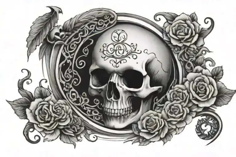 Memento Mori Quote With Yin And Yang