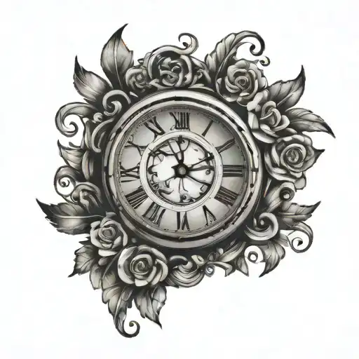 Old Clock Face For Arm