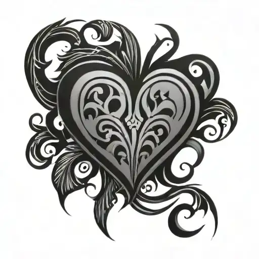 Tribal Goth Heart