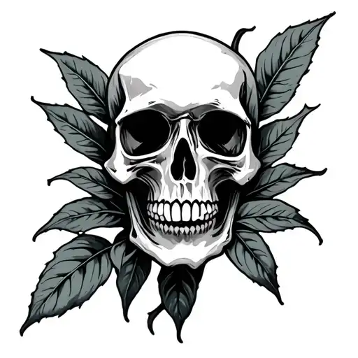 Montera Leaf With Skull