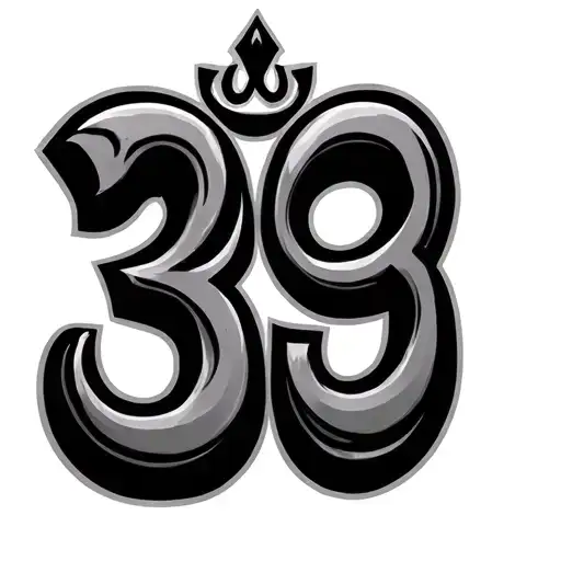 Aum Symbol That Makes It Look Like The Number 39
