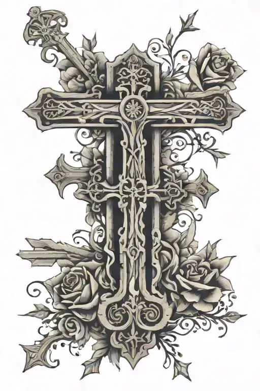 Crosses Roman Numerals Date Of Birth